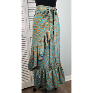 Barika Wrap Skirt by Cienna One Size NWT Silk